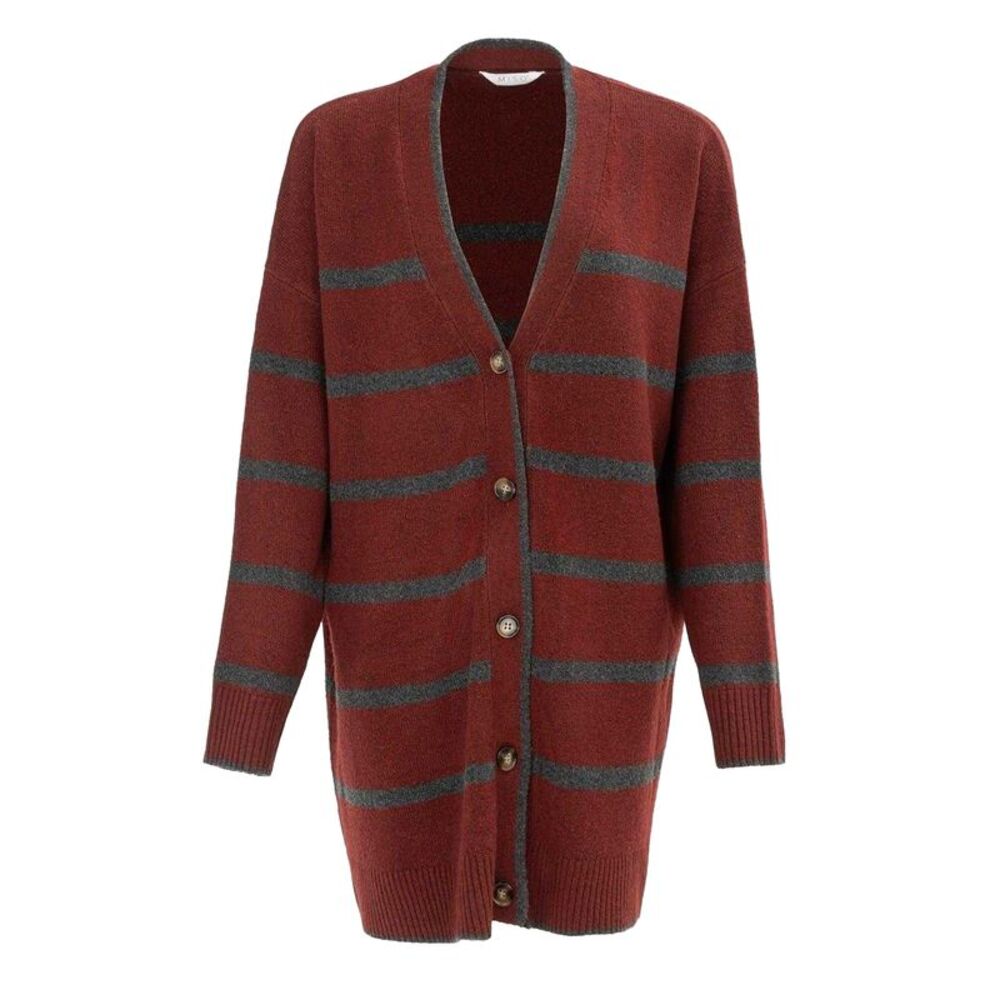 Miso Womens/Ladies Polyester Blend Cardigan / Red